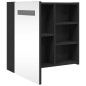 vidaXL Spiegelschrank mit LED-Beleuchtung Schwarz 60x13x52 cm vidaXL Spiegelschrank mit LED-Beleuchtung Schwarz 60x13x52 cm