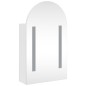 vidaXL Spiegelschrank mit LED-Beleuchtung Gewölbt Weiß 42x13x70 cm vidaXL Spiegelschrank mit LED-Beleuchtung Gewölbt Weiß 42x13x70 cm