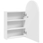 vidaXL Spiegelschrank mit LED-Beleuchtung Gewölbt Weiß 42x13x70 cm vidaXL Spiegelschrank mit LED-Beleuchtung Gewölbt Weiß 42x13x70 cm