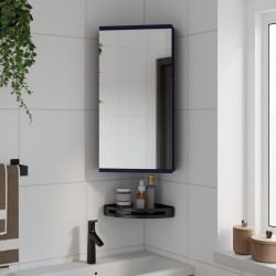 vidaXL Eck-Spiegelschrank Grau 30x24x60 cm