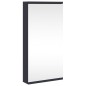 vidaXL Eck-Spiegelschrank Grau 30x24x60 cm vidaXL Eck-Spiegelschrank Grau 30x24x60 cm