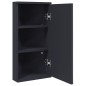 vidaXL Eck-Spiegelschrank Grau 30x24x60 cm vidaXL Eck-Spiegelschrank Grau 30x24x60 cm