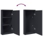 vidaXL Eck-Spiegelschrank Grau 30x24x60 cm vidaXL Eck-Spiegelschrank Grau 30x24x60 cm