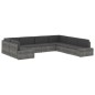 Modulares Sofa-Eckteil mit Armlehne (links) Poly Rattan Schwarz Modulares Sofa-Eckteil mit Armlehne (links) Poly Rattan Schwarz