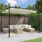 vidaXL Pergola mit Schiebedach Creme 295x292x230 cm vidaXL Pergola mit Schiebedach Creme 295x292x230 cm