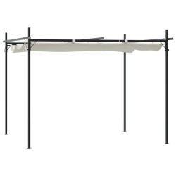 vidaXL Pergola mit Schiebedach Creme 295x292x230 cm