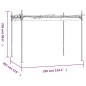 vidaXL Pergola mit Schiebedach Anthrazit 295x292x230 cm vidaXL Pergola mit Schiebedach Anthrazit 295x292x230 cm