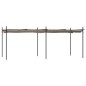 vidaXL Pergola mit Schiebedach Taupe 589x292x230 cm vidaXL Pergola mit Schiebedach Taupe 589x292x230 cm