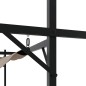 vidaXL Pergola mit Schiebedach Taupe 589x292x230 cm vidaXL Pergola mit Schiebedach Taupe 589x292x230 cm
