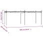 vidaXL Pergola mit Schiebedach Taupe 589x292x230 cm vidaXL Pergola mit Schiebedach Taupe 589x292x230 cm