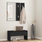 vidaXL Flurmöbel-Set Schwarz Holzwerkstoff vidaXL Flurmöbel-Set Schwarz Holzwerkstoff