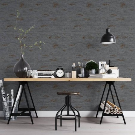 Topchic Tapete Concrete Look Dunkelgrau