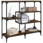 vidaXL Konsolentisch Räuchereiche 103x32x95 cm Holzwerkstoff vidaXL Konsolentisch Räuchereiche 103x32x95 cm Holzwerkstoff