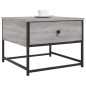 vidaXL Couchtisch Grau Sonoma 51x51x40 cm Holzwerkstoff vidaXL Couchtisch Grau Sonoma 51x51x40 cm Holzwerkstoff