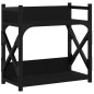vidaXL Druckerständer 2 Ablagen Schwarz 40x20x40 cm Holzwerkstoff vidaXL Druckerständer 2 Ablagen Schwarz 40x20x40 cm Holzwerkstoff