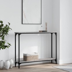 vidaXL Konsolentisch Grau Sonoma 100x22,5x75 cm Holzwerkstoff