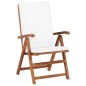 Garten-Liegestühle 2 Stk. mit Auflagen Massivholz Teak Garten-Liegestühle 2 Stk. mit Auflagen Massivholz Teak