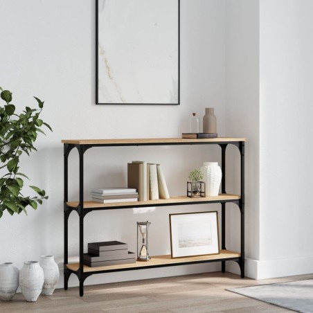 vidaXL Konsolentisch Sonoma-Eiche 100x22,5x75 cm Holzwerkstoff