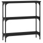 vidaXL Konsolentisch Schwarz 75x22,5x75 cm Holzwerkstoff vidaXL Konsolentisch Schwarz 75x22,5x75 cm Holzwerkstoff