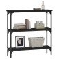 vidaXL Konsolentisch Schwarz 75x22,5x75 cm Holzwerkstoff vidaXL Konsolentisch Schwarz 75x22,5x75 cm Holzwerkstoff