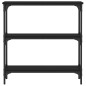 vidaXL Konsolentisch Schwarz 75x22,5x75 cm Holzwerkstoff vidaXL Konsolentisch Schwarz 75x22,5x75 cm Holzwerkstoff