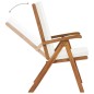 Garten-Liegestühle 2 Stk. mit Auflagen Massivholz Teak Garten-Liegestühle 2 Stk. mit Auflagen Massivholz Teak