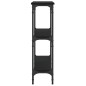 vidaXL Konsolentisch Schwarz 75x22,5x75 cm Holzwerkstoff vidaXL Konsolentisch Schwarz 75x22,5x75 cm Holzwerkstoff
