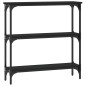 vidaXL Konsolentisch Schwarz 75x22,5x75 cm Holzwerkstoff vidaXL Konsolentisch Schwarz 75x22,5x75 cm Holzwerkstoff