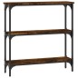 vidaXL Konsolentisch Räuchereiche 75x22,5x75 cm Holzwerkstoff vidaXL Konsolentisch Räuchereiche 75x22,5x75 cm Holzwerkstoff