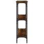 vidaXL Konsolentisch Räuchereiche 75x22,5x75 cm Holzwerkstoff vidaXL Konsolentisch Räuchereiche 75x22,5x75 cm Holzwerkstoff