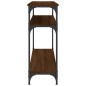 vidaXL Konsolentisch Braun Eichen-Optik 100x29x75 cm Holzwerkstoff vidaXL Konsolentisch Braun Eichen-Optik 100x29x75 cm Holzwerkstoff