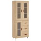Highboard Sonoma-Eiche 69,5x34x180 cm Holzwerkstoff Highboard Sonoma-Eiche 69,5x34x180 cm Holzwerkstoff