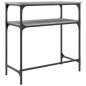 vidaXL Konsolentisch Grau Sonoma 75x35,5x75 cm Holzwerkstoff vidaXL Konsolentisch Grau Sonoma 75x35,5x75 cm Holzwerkstoff
