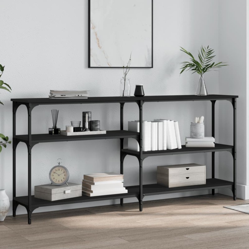 vidaXL Konsolentisch Schwarz 160x29x75 cm Holzwerkstoff vidaXL Konsolentisch Schwarz 160x29x75 cm Holzwerkstoff