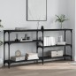 vidaXL Konsolentisch Schwarz 160x29x75 cm Holzwerkstoff vidaXL Konsolentisch Schwarz 160x29x75 cm Holzwerkstoff