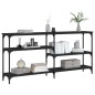 vidaXL Konsolentisch Schwarz 160x29x75 cm Holzwerkstoff vidaXL Konsolentisch Schwarz 160x29x75 cm Holzwerkstoff