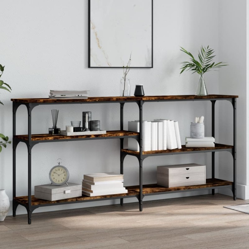 vidaXL Konsolentisch Räuchereiche 160x29x75 cm Holzwerkstoff vidaXL Konsolentisch Räuchereiche 160x29x75 cm Holzwerkstoff
