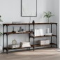 vidaXL Konsolentisch Räuchereiche 160x29x75 cm Holzwerkstoff vidaXL Konsolentisch Räuchereiche 160x29x75 cm Holzwerkstoff