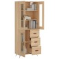 Highboard Sonoma-Eiche 69,5x34x180 cm Holzwerkstoff Highboard Sonoma-Eiche 69,5x34x180 cm Holzwerkstoff