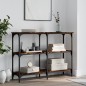 vidaXL Konsolentisch Räuchereiche 100x29x75 cm Holzwerkstoff vidaXL Konsolentisch Räuchereiche 100x29x75 cm Holzwerkstoff