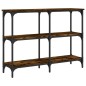 vidaXL Konsolentisch Räuchereiche 100x29x75 cm Holzwerkstoff vidaXL Konsolentisch Räuchereiche 100x29x75 cm Holzwerkstoff
