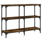 vidaXL Konsolentisch Räuchereiche 100x29x75 cm Holzwerkstoff vidaXL Konsolentisch Räuchereiche 100x29x75 cm Holzwerkstoff