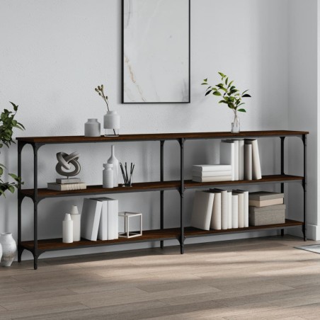 vidaXL Konsolentisch Braun Eichen-Optik 200x29x75 cm Holzwerkstoff