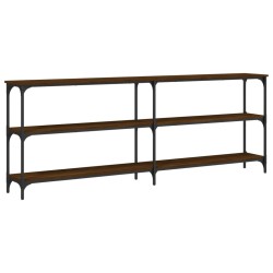 vidaXL Konsolentisch Braun Eichen-Optik 200x29x75 cm Holzwerkstoff