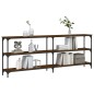 vidaXL Konsolentisch Braun Eichen-Optik 200x29x75 cm Holzwerkstoff vidaXL Konsolentisch Braun Eichen-Optik 200x29x75 cm Holzwerkstoff