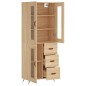 Highboard Sonoma-Eiche 69,5x34x180 cm Holzwerkstoff Highboard Sonoma-Eiche 69,5x34x180 cm Holzwerkstoff