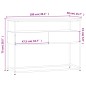 vidaXL Konsolentisch Braun Eichen-Optik 100x40x75 cm Holzwerkstoff vidaXL Konsolentisch Braun Eichen-Optik 100x40x75 cm Holzwerkstoff