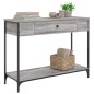 vidaXL Konsolentisch Grau Sonoma 100x34,5x75 cm Holzwerkstoff vidaXL Konsolentisch Grau Sonoma 100x34,5x75 cm Holzwerkstoff