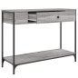 vidaXL Konsolentisch Grau Sonoma 100x34,5x75 cm Holzwerkstoff vidaXL Konsolentisch Grau Sonoma 100x34,5x75 cm Holzwerkstoff