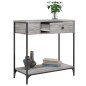 vidaXL Konsolentisch Grau Sonoma 75x34,5x75 cm Holzwerkstoff vidaXL Konsolentisch Grau Sonoma 75x34,5x75 cm Holzwerkstoff